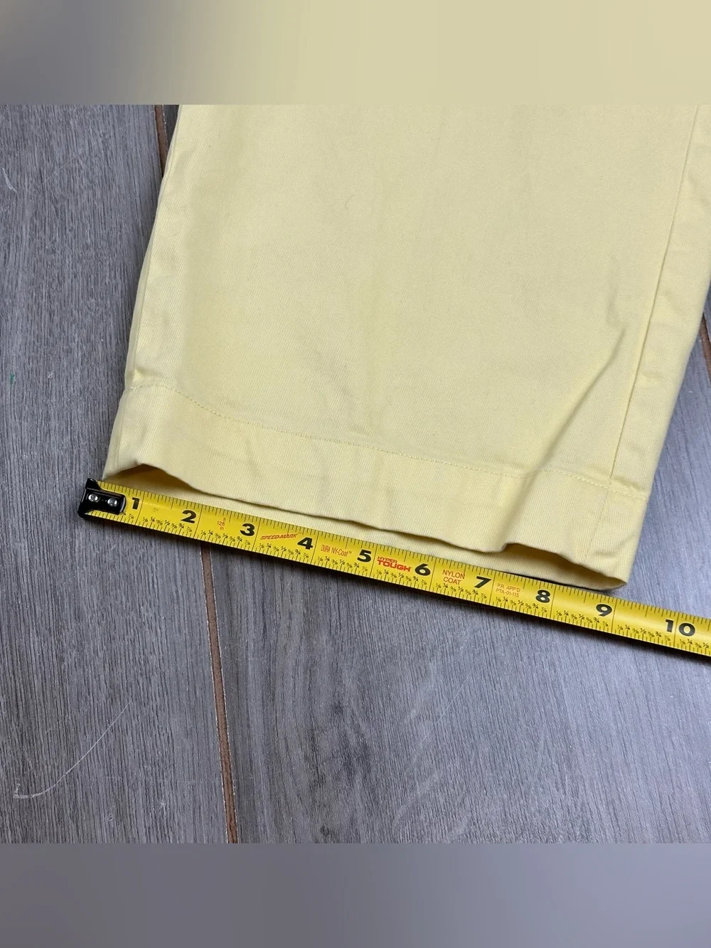Polo Ralph Lauren Pants 44Bx30 BIG  (tag 46Bx32) Cotton Flat Front Yellow